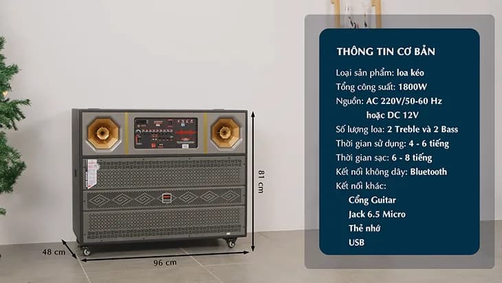 So sánh giá Loa kéo karaoke Jammy S8078K 1800W - Tìm sản phẩm giá rẻ nhất - Ảnh 15