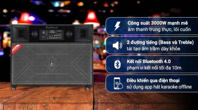 So sánh giá Loa điện karaoke Dalton TS-18A8500 3000W rẻ nhất? - Ảnh 4
