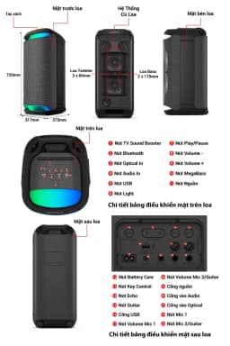 So sánh giá Loa Karaoke Sony SRS-XV800 - Tìm sản phẩm giá rẻ nhất - Ảnh 16