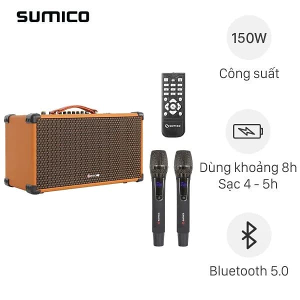 So sánh giá Loa karaoke xách tay Sumico BT-S65 150W rẻ nhất? - Ảnh 5