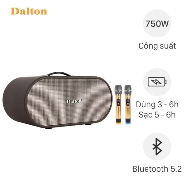 So sánh giá Loa karaoke xách tay Dalton K220C 750W rẻ nhất? - Ảnh 3