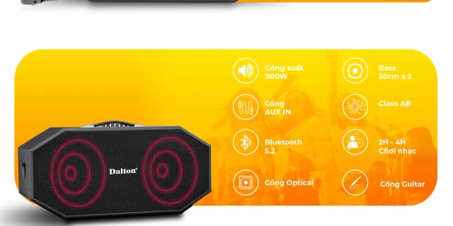 So sánh giá Loa karaoke xách tay Dalton K225C 900W rẻ nhất? - Ảnh 7