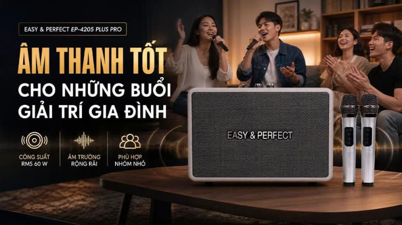 So sánh giá Loa karaoke xách tay Easy & Perfect EP-4205 Pro 60W - Tìm sản phẩm giá rẻ nhất - Ảnh 2