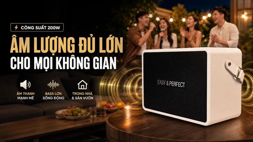 So sánh giá Loa karaoke xách tay Easy & Perfect EP-Volcano 200W - Tìm sản phẩm giá rẻ nhất - Ảnh 3