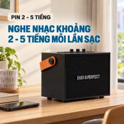 Loa karaoke xách tay Easy & Perfect Zypher 5W Đen - Giá rẻ nhất hôm nay - Ảnh 5