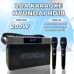 So sánh giá Loa karaoke xách tay Hyundai HD0303 200W - Tìm sản phẩm giá rẻ nhất - Ảnh 1