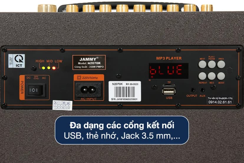 Loa karaoke xách tay Jammy N2070K 350W - Giá rẻ nhất hôm nay - Ảnh 15