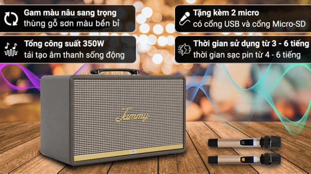 So sánh giá Loa karaoke xách tay Jammy N2070K 350W rẻ nhất? - Ảnh 6