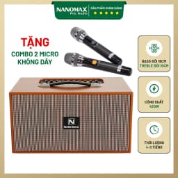 Loa karaoke xách tay Nanomax X-920 420W - Giá rẻ nhất hôm nay - Ảnh 1