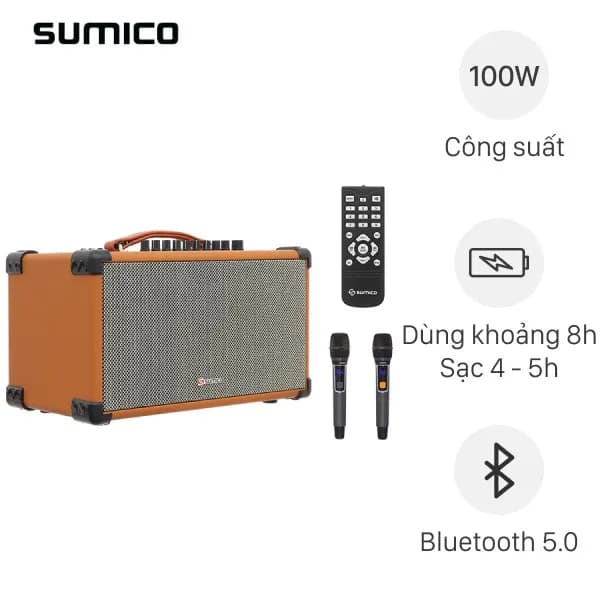 So sánh giá Loa karaoke xách tay Sumico BT-S52 100W rẻ nhất? - Ảnh 9