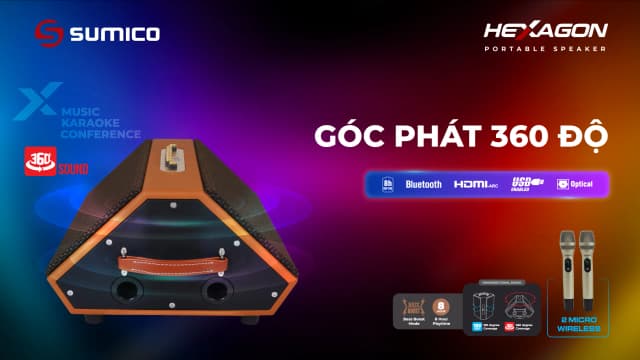 So sánh giá Loa karaoke xách tay Sumico Hexagon 150W rẻ nhất? - Ảnh 14