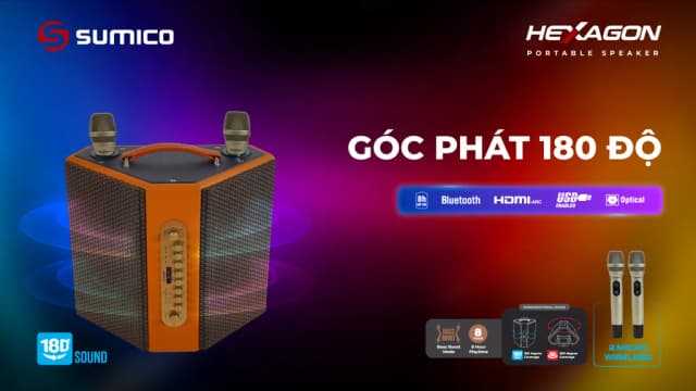 So sánh giá Loa karaoke xách tay Sumico Hexagon 150W rẻ nhất? - Ảnh 18