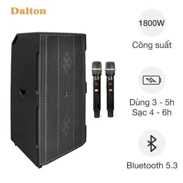 Loa kéo karaoke Dalton PartyPro 215 1800W - Ảnh 14
