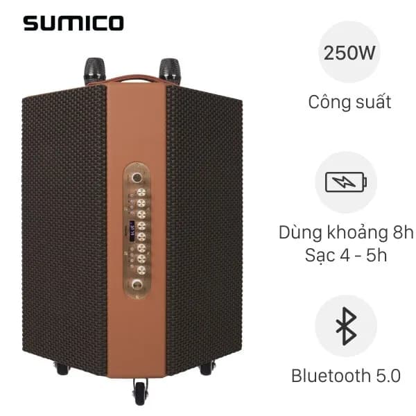 So sánh giá Loa kéo karaoke Sumico Hexagon Plus 250W rẻ nhất? - Ảnh 4