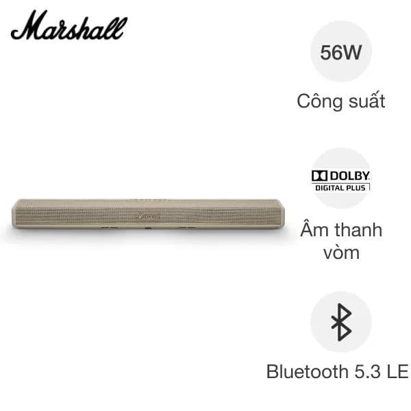 Loa thanh Marshall Soundbar Heston 60 Kem - Ảnh 8