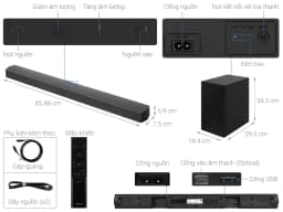 Bộ loa thanh Samsung HW-C450/XV 300W - Giá rẻ nhất hôm nay - Ảnh 6