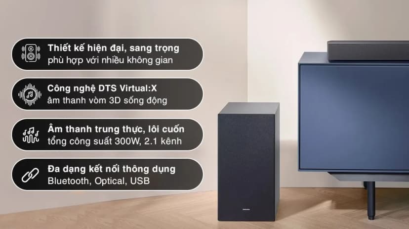 Bộ loa thanh Samsung HW-C450/XV 300W - Giá rẻ nhất hôm nay - Ảnh 8