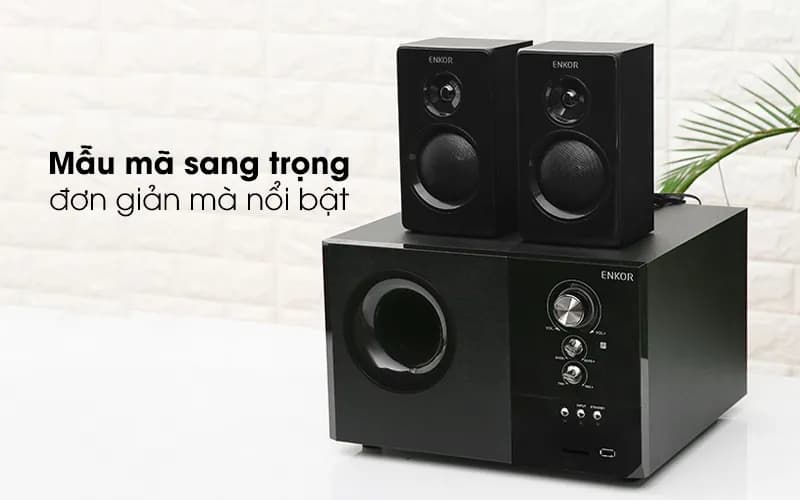 Loa vi tính Bluetooth Enkor S2880 Đen - Giá rẻ nhất hôm nay - Ảnh 2