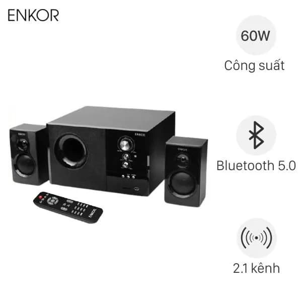 Loa vi tính Bluetooth Enkor S2880 Đen - Giá rẻ nhất hôm nay - Ảnh 3