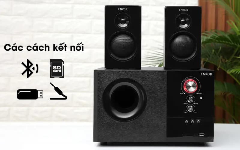 Loa vi tính Bluetooth Enkor S2880 Đen - Giá rẻ nhất hôm nay - Ảnh 4