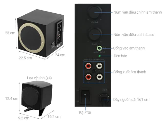 So sánh giá Loa vi tính Microlab TMN3 4.1 rẻ nhất? - Ảnh 6