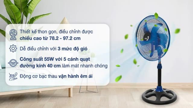 So sánh giá Quạt lửng Asia 5 cánh VY538990 55W rẻ nhất? - Ảnh 4