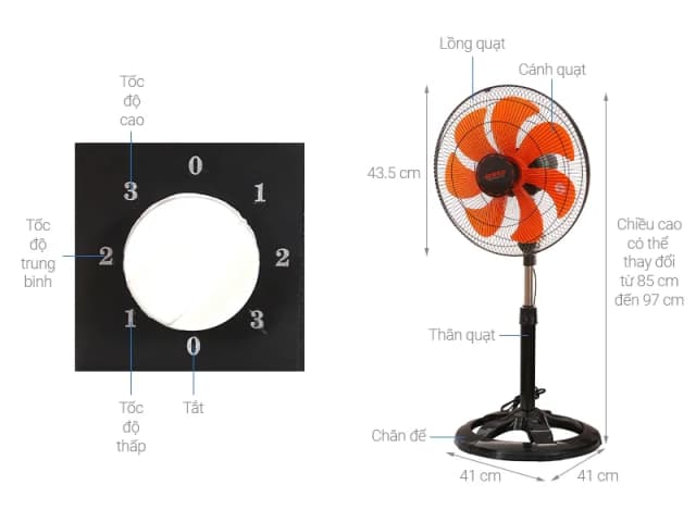 So sánh giá Quạt lửng Senko 7 cánh LTS1636 65W rẻ nhất? - Ảnh 6