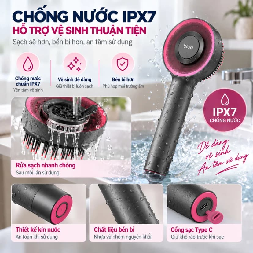Lược điện massage Breo Scalp 3 - Giá rẻ nhất hôm nay - Ảnh 5