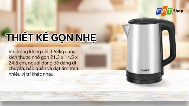 Top 1 so sánh giá Bình đun siêu tốc Magic 1.8 lít A-072 - Tìm sản phẩm giá rẻ nhất - Ảnh 17