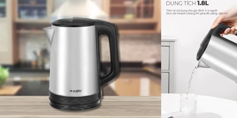 So sánh giá Bình đun siêu tốc Magic 1.8 lít A-072 - Tìm sản phẩm giá rẻ nhất - Ảnh 8