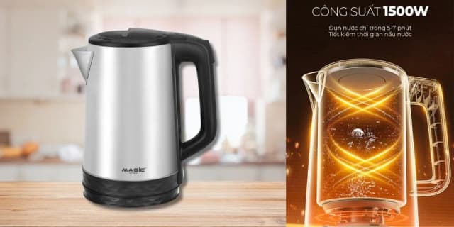 Top 1 so sánh giá Bình đun siêu tốc Magic 1.8 lít A-072 - Tìm sản phẩm giá rẻ nhất - Ảnh 10