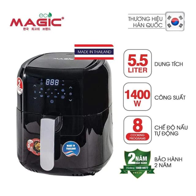So sánh giá Nồi chiên không dầu Magic Eco 5.5 lít AC-102 rẻ nhất? - Ảnh 12