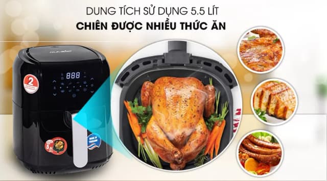 So sánh giá Nồi chiên không dầu Magic Eco 5.5 lít AC-102 rẻ nhất? - Ảnh 10