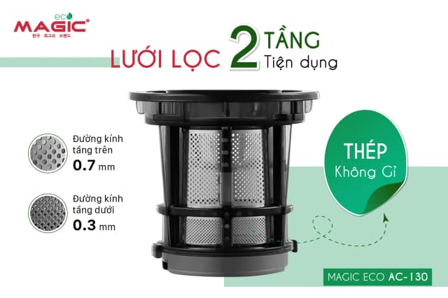 So sánh giá Máy ép chậm Magic Eco AC-130 rẻ nhất? - Ảnh 14