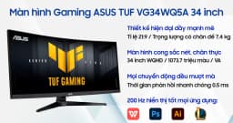 So sánh giá Màn hình Gaming Asus TUF VG34WQ5A (34 inch UWQHD, VA, 200Hz, 0.5ms) - Tìm sản phẩm giá rẻ nhất - Ảnh 3