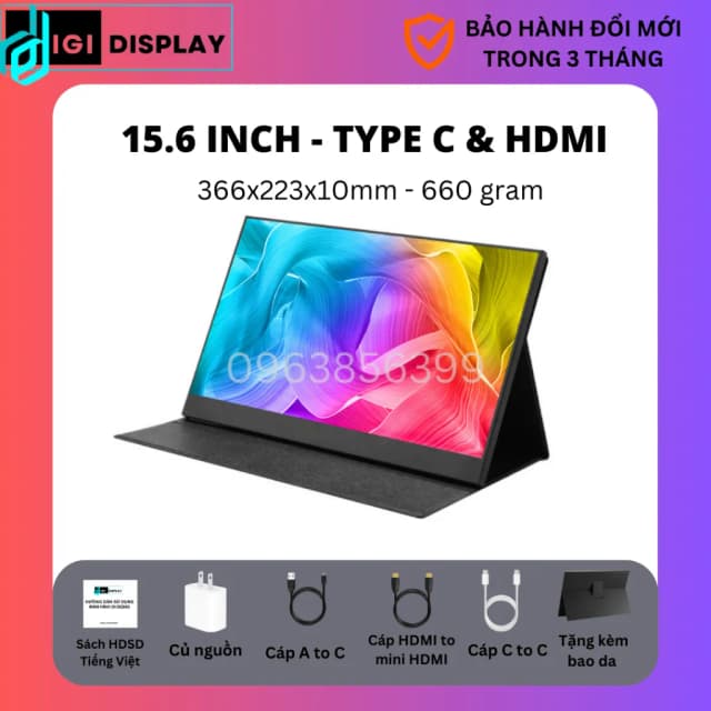Top 1 so sánh giá Màn hình di động VSP VP1560FS1 (15.6 inch Full HD, IPS, 60Hz, 5ms) - Tìm sản phẩm giá rẻ nhất - Ảnh 5