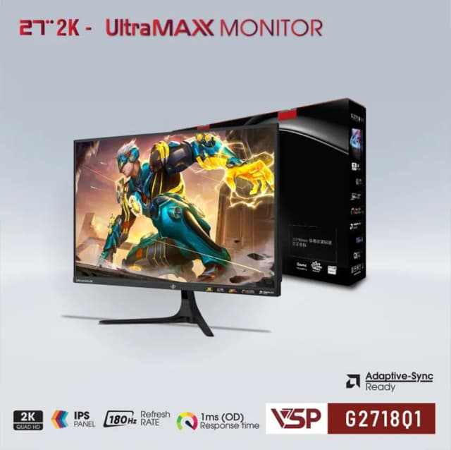 Màn hình Gaming VSP G2718Q1 (27 inch 2K, IPS, 210Hz, 0.3ms) - Ảnh 3