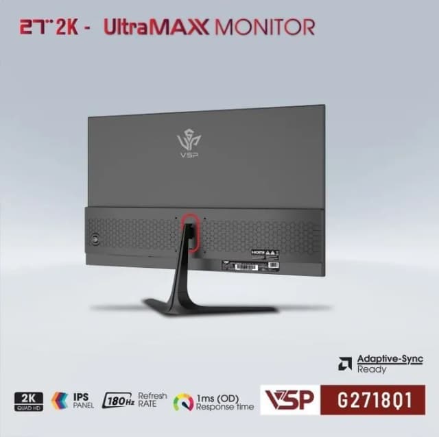 Top 1 so sánh giá Màn hình Gaming VSP G2718Q1 (27 inch 2K, IPS, 210Hz, 0.3ms) - Tìm sản phẩm giá rẻ nhất - Ảnh 2
