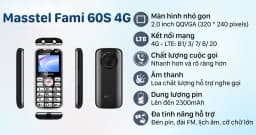 So sánh giá Điện thoại Masstel Fami 60S 4G - Tìm sản phẩm giá rẻ nhất - Ảnh 13