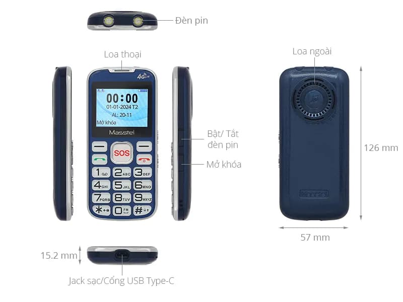So sánh giá Điện thoại Masstel Fami 60S 4G - Tìm sản phẩm giá rẻ nhất - Ảnh 4