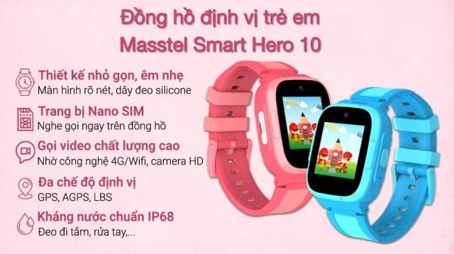 So sánh giá Đồng hồ định vị trẻ em Masstel Smart Hero 10 rẻ nhất? - Ảnh 2