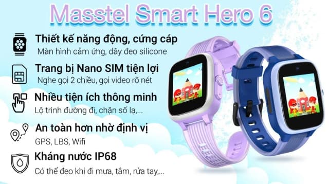 So sánh giá Đồng hồ định vị trẻ em Masstel Smart Hero 6 rẻ nhất? - Ảnh 3