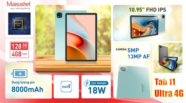 Top 1 so sánh giá Máy tính bảng Masstel Tab 11 Ultra 4G 8GB/256GB - Tìm sản phẩm giá rẻ nhất - Ảnh 3
