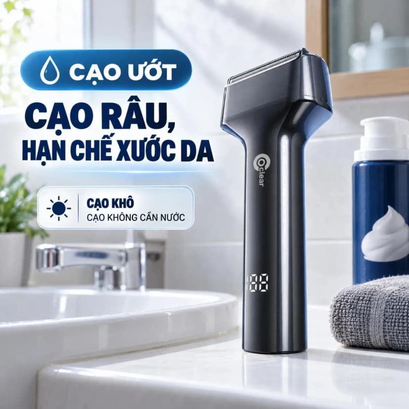 Máy cạo râu khô và ướt Coclear CWF301 - Giá rẻ nhất hôm nay - Ảnh 2