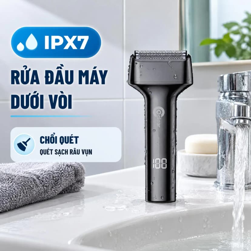 Máy cạo râu khô và ướt Coclear CWF301 - Giá rẻ nhất hôm nay - Ảnh 4