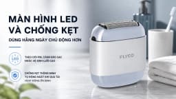 Máy cạo râu khô và ướt Flyco F8VN Bạc - Giá rẻ nhất hôm nay - Ảnh 5