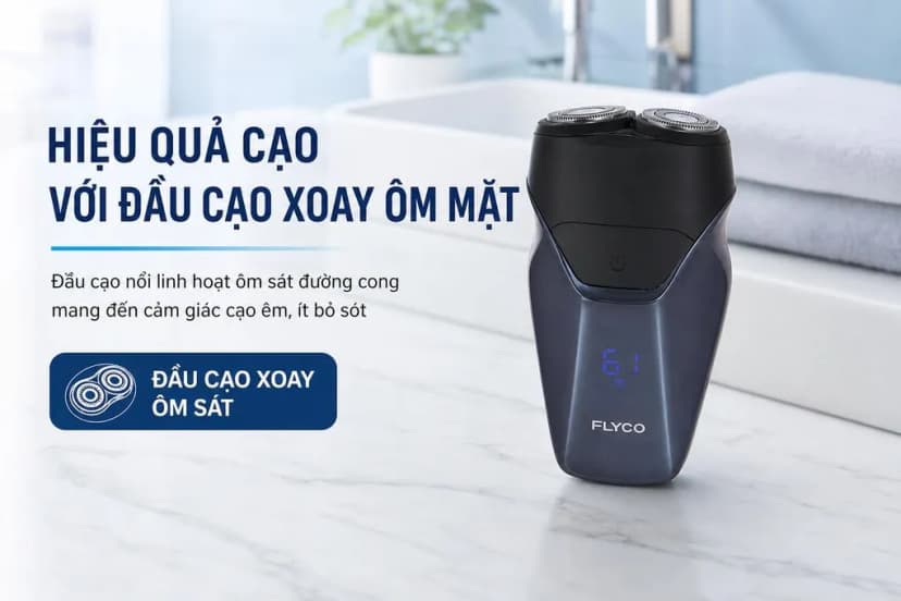 Máy cạo râu khô và ướt Flyco FS889VN - Giá rẻ nhất hôm nay - Ảnh 2