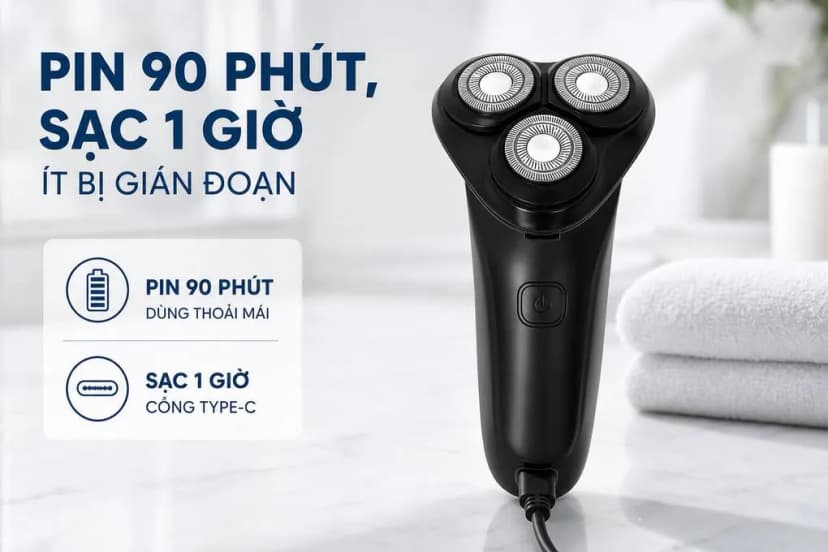 Máy cạo râu khô và ướt Flyco FS903VN - Giá rẻ nhất hôm nay - Ảnh 3