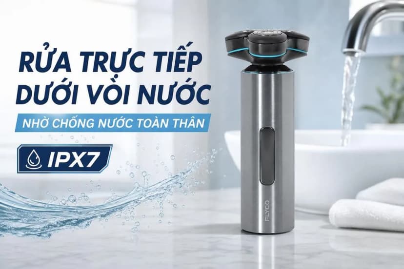 Máy cạo râu khô và ướt Flyco FS988VN - Giá rẻ nhất hôm nay - Ảnh 3