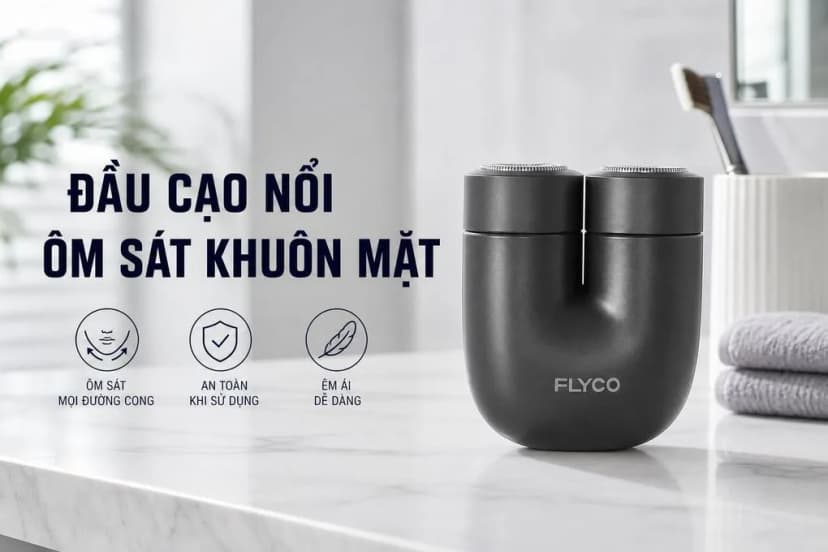Máy cạo râu khô và ướt Flyco U1VN - Giá rẻ nhất hôm nay - Ảnh 3